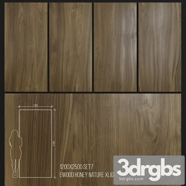 Ceramic tile urbatek xlight 1200 x2500 ewood honey nature 3D Model Free