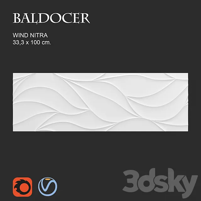 Ceramic Tile Wind Nitra 3D Model