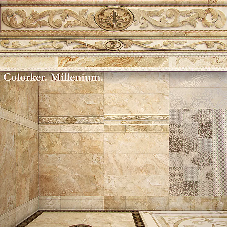 Ceramic tiles Colorker. Millenium. 3D Model