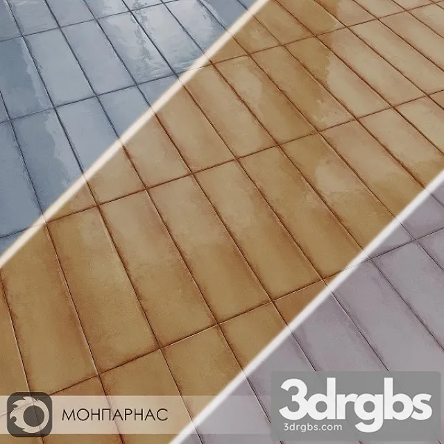 Ceramic Tiles Kerama Marazzi MONPARNACE 3D Model Free