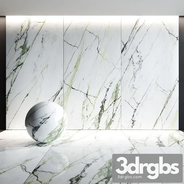 Ceramic Tiles Urbatek Porcelanosa Xlight Calacatta Green 3D Model Free