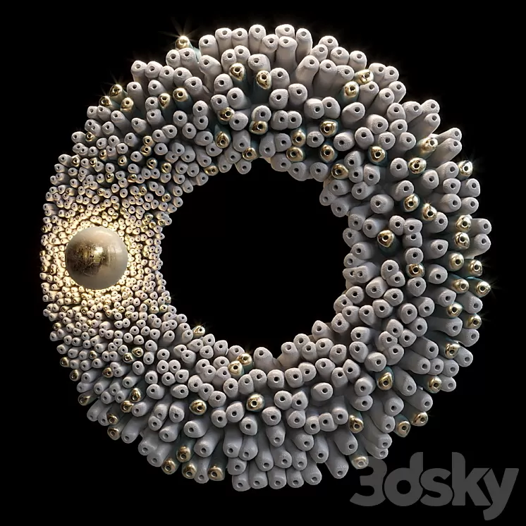 Ceramic Wall Sculpture Vargov Design - Reef