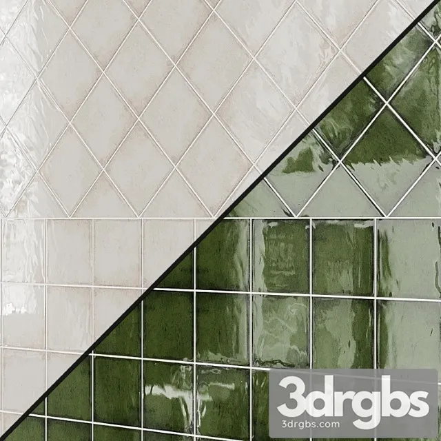 Ceramic wall tile cifre alchimia 15x15 3D Model Free