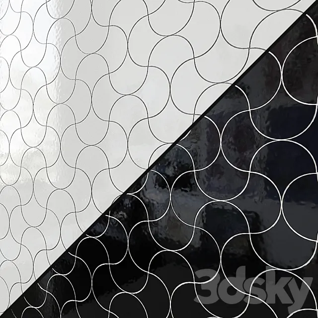 Ceramic wall tile EQUIPE SCALE Fan 3D Model