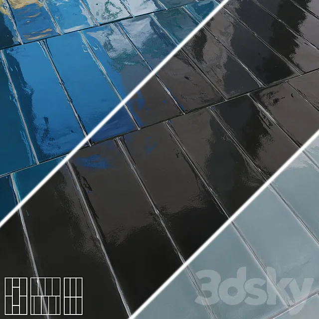 Ceramic wall tiles DNA ECLAT 3D Model