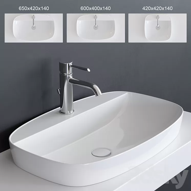 Ceramica Catalano Green Lux Washbasin 3D Model