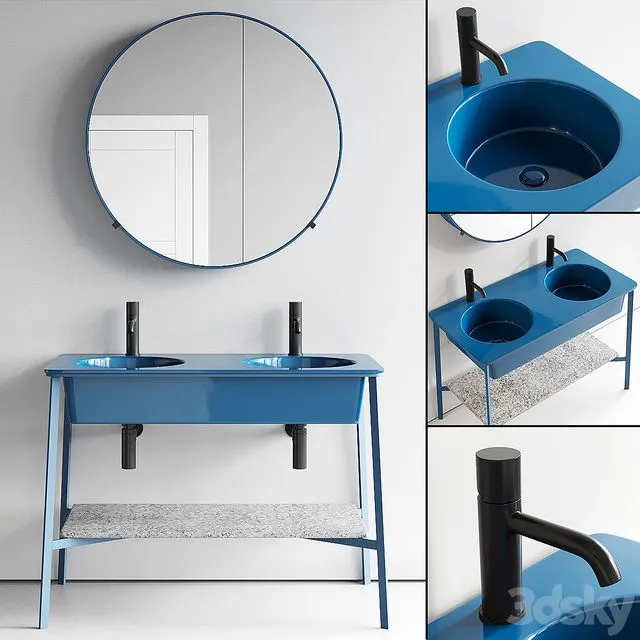 Ceramica Cielo Catino Doppio Set 2 3D Model