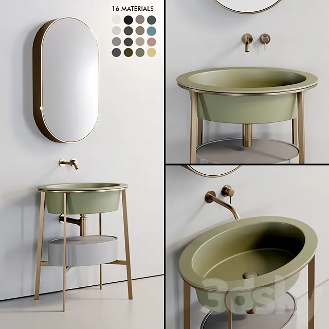 Ceramica Cielo Catino Ovale Washbasin 3D Model