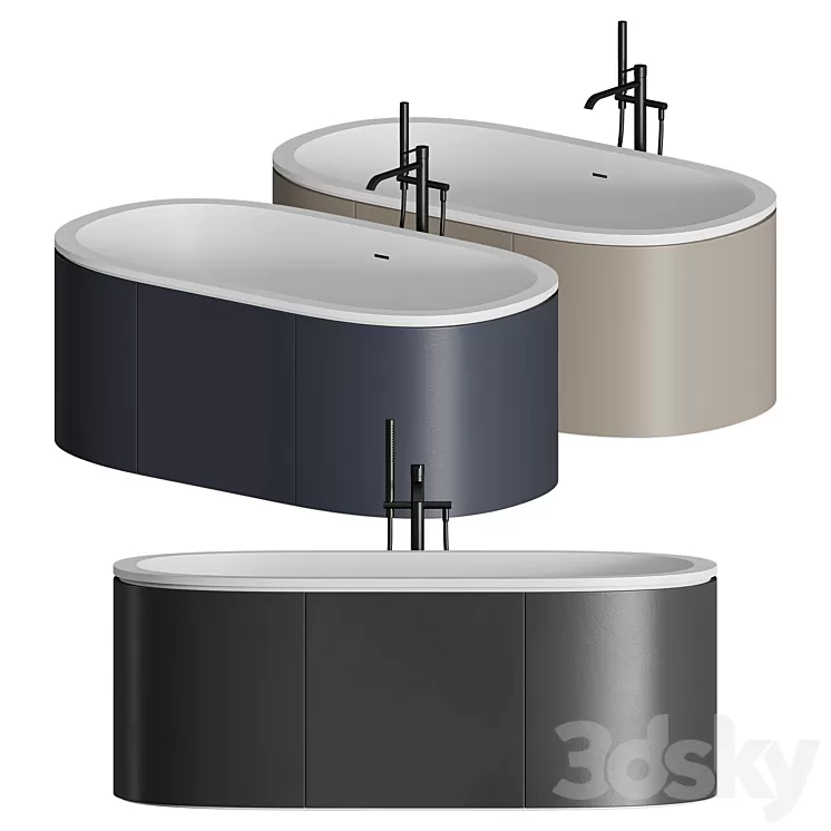 Ceramica Cielo CIBELE Bathtub 3D Model