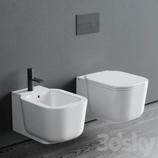 Ceramica Cielo Cubika Wall-Hung WC 3DModel