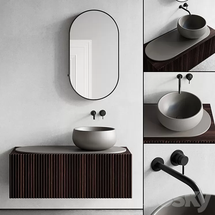 Ceramica Cielo Delfo Set 3 3D Model