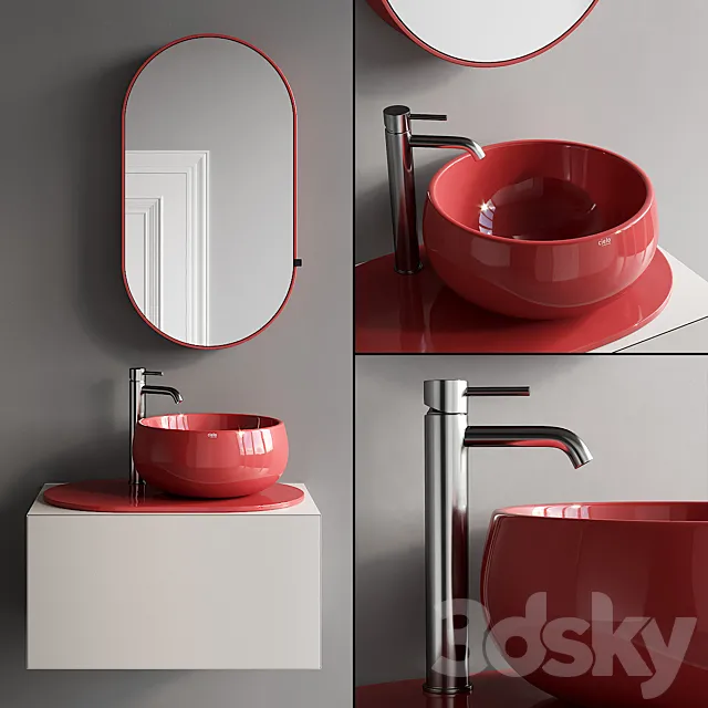 Ceramica Cielo Delfo Set 4 3D Model