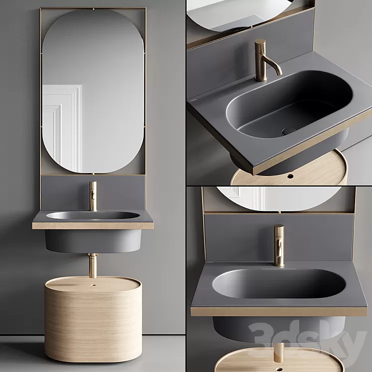 Ceramica Cielo Elle Vanity Unit Set 2 3D Model