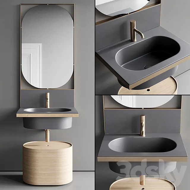 Ceramica Cielo Elle Vanity Unit Set 2 3DModel