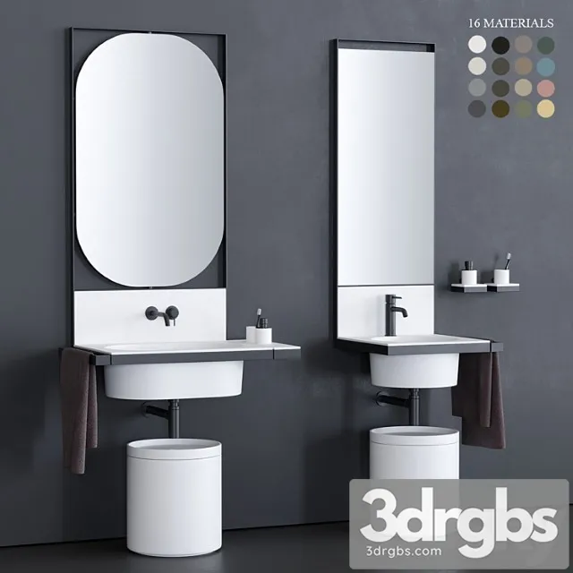 Ceramica Cielo Elle Washbasin 3D Model Free