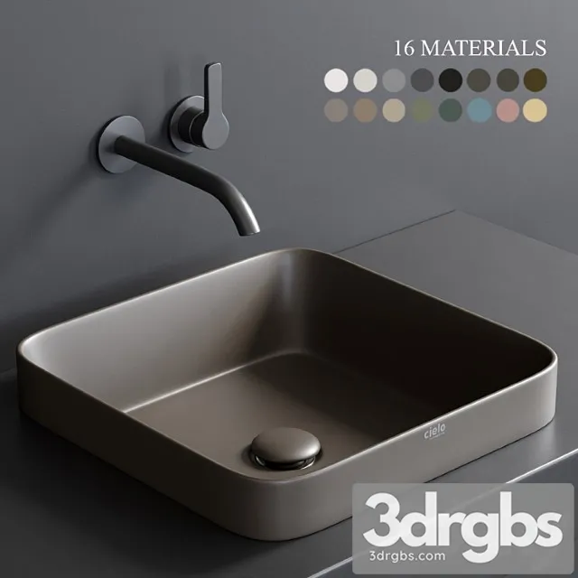 Ceramica Cielo Enjoy 40 Rectangular Washbasin 3D Model Free