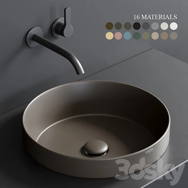 Ceramica Cielo Enjoy 40 Washbasin 3D Model