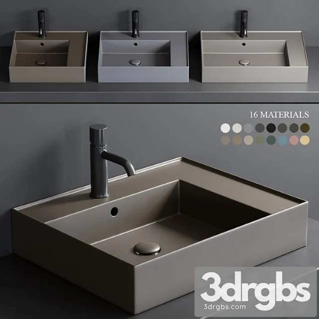 Ceramica Cielo Enjoy E Amedeo Washbasin 3D Model Free