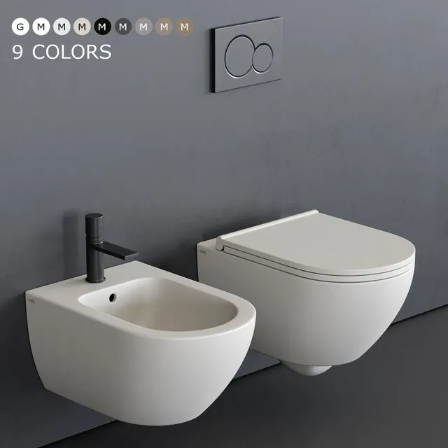 Ceramica Cielo Enjoy Wall-Hung WC 3D Model