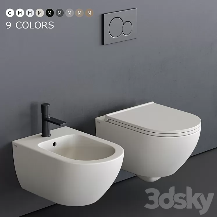 Ceramica Cielo Enjoy Wall-Hung WC 3D Model