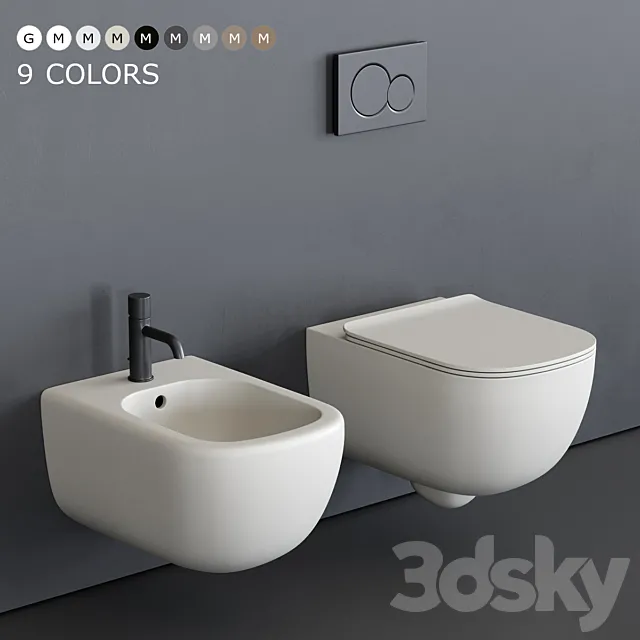 Ceramica Cielo Era Wall-Hung WC 3DModel