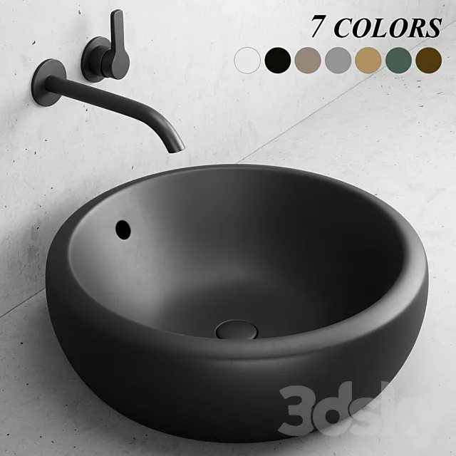 Ceramica Cielo Fluid washbasin 3D Model