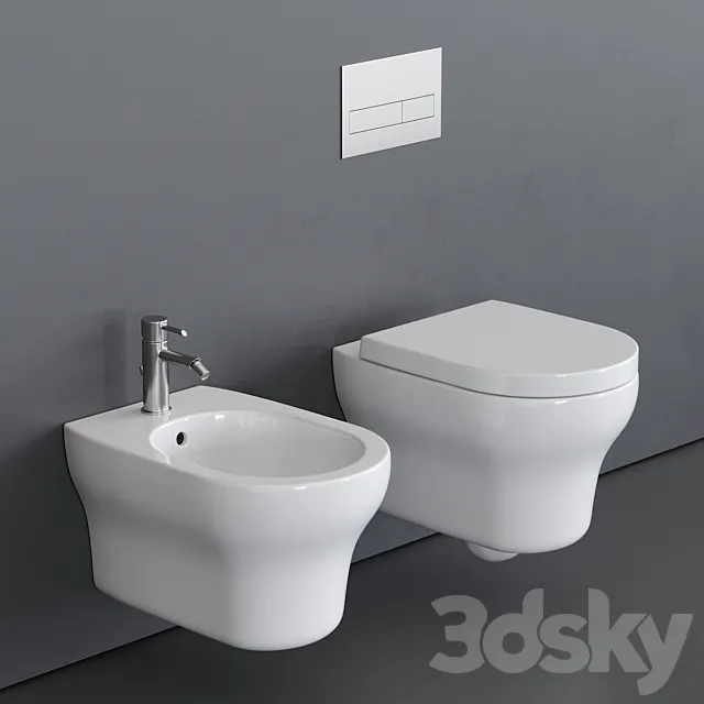 Ceramica Cielo Jo Wall-Hung WC 3D Model