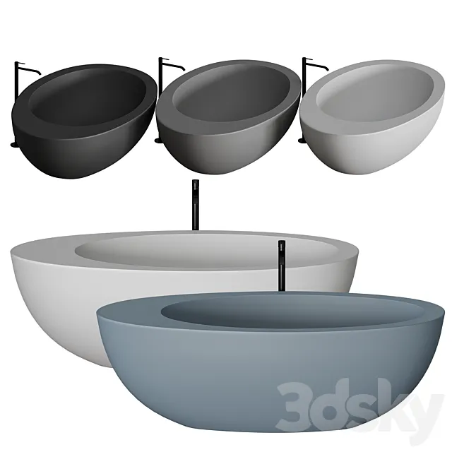 Ceramica Cielo Le Giare Bathtub 3D Model