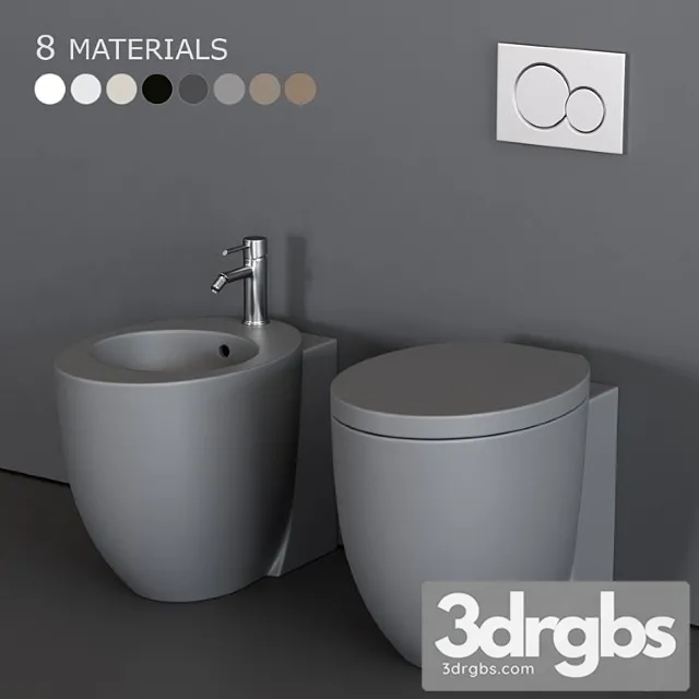 Ceramica Cielo Le Giare Wc 3D Model Free