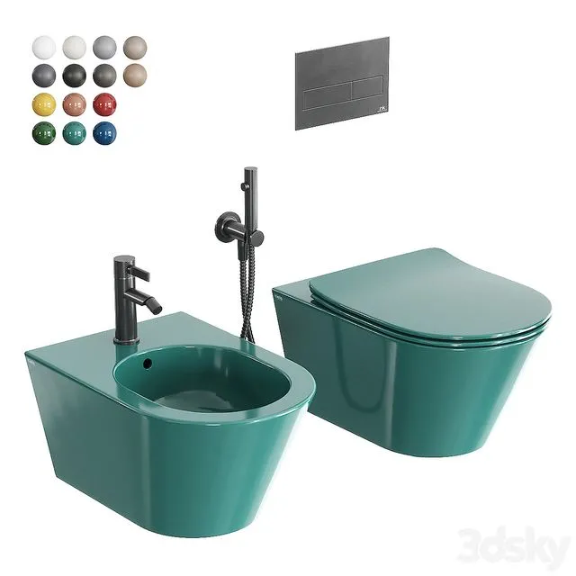 Ceramica Cielo Mare Wall-Hung WC 3D Model