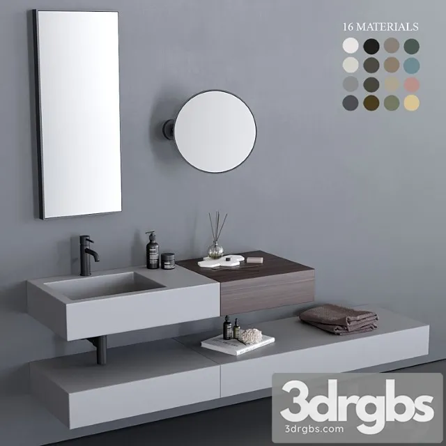 Ceramica Cielo Modulo Washbasin 3D Model Free