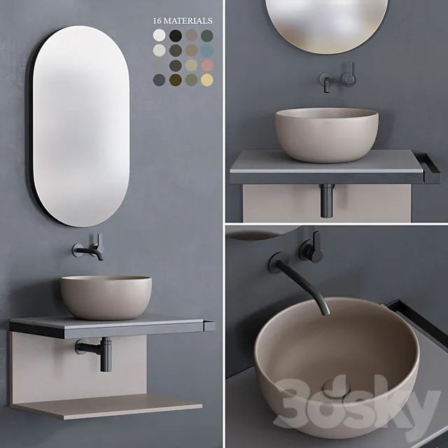 Ceramica Cielo Multiplo set 2 3DModel