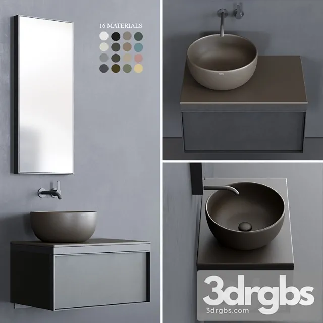 Ceramica Cielo Multiplo Set 5 3D Model Free