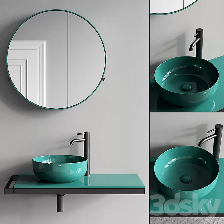 Ceramica Cielo Multiplo Set 9 3D Model Free