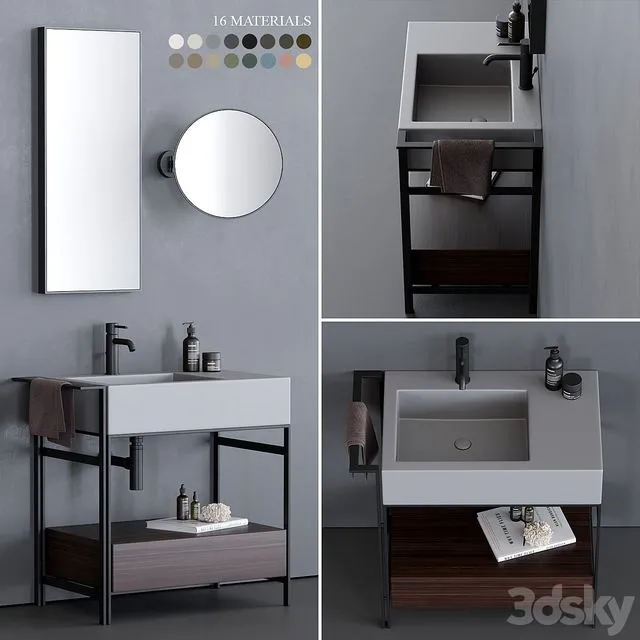 Ceramica Cielo Narciso Mini Washbasin 3D Model