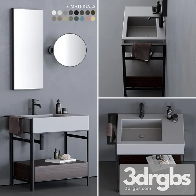 Ceramica Cielo Narciso Mini Washbasin 3D Model Free