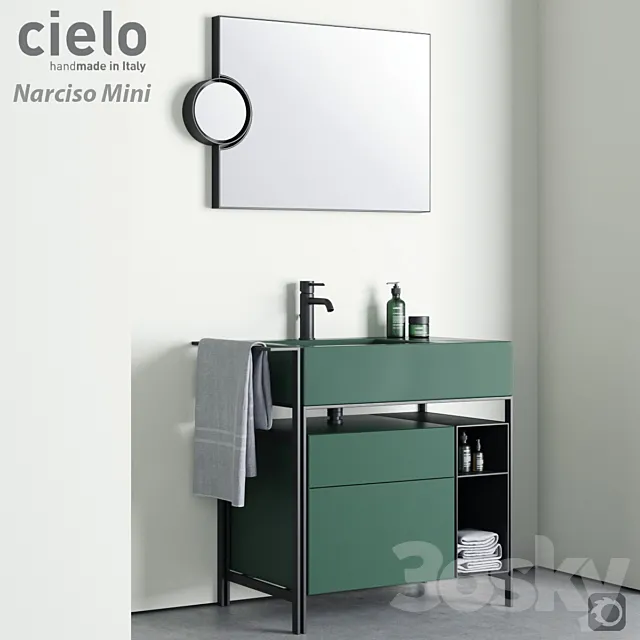 Ceramica Cielo Narciso Mini Washbasin 3D Model