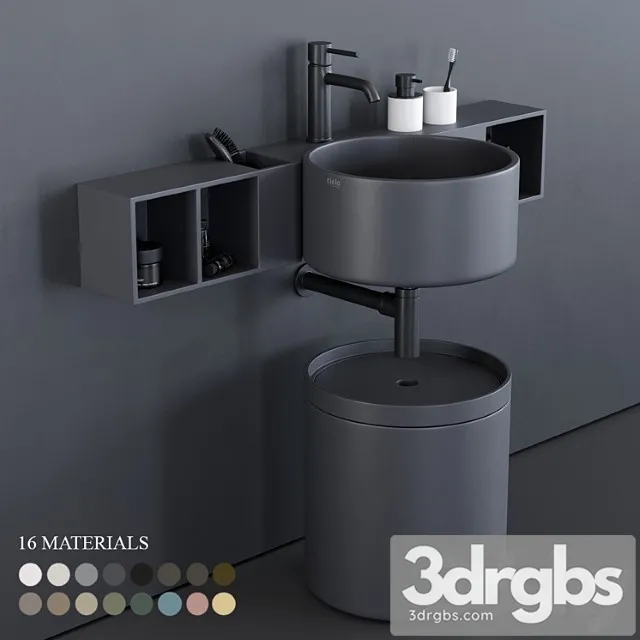 Ceramica Cielo Sella Washbasin 3D Model Free