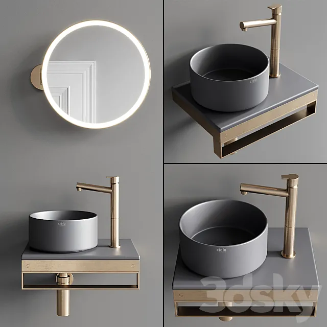 Ceramica Cielo Shui Comfort art. Milat Set 2 3D Model