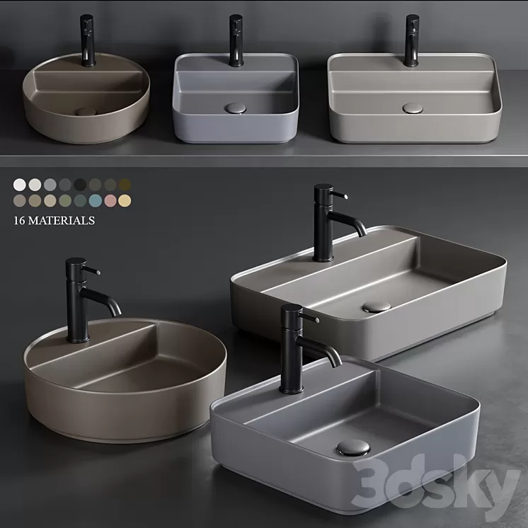 Ceramica Cielo Shui Comfort Washbasin 3D Model