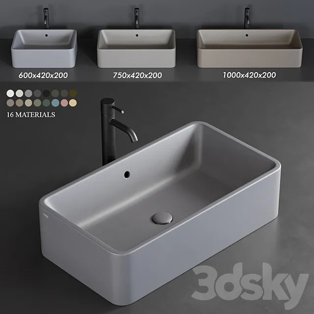 Ceramica Cielo Shui Countertop Washbasin 3DModel
