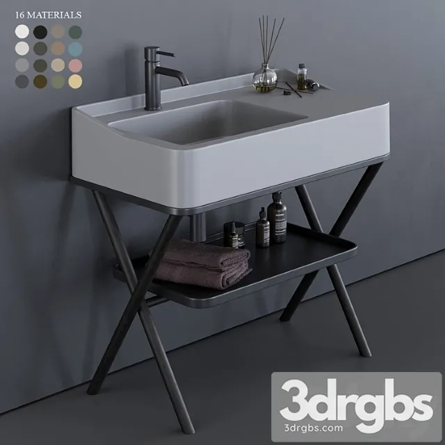 Ceramica Cielo Siwa Washbasin 3D Model Free