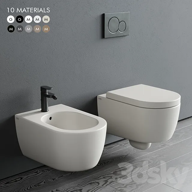 Ceramica Cielo Smile Wall-Hung WC 3D Model