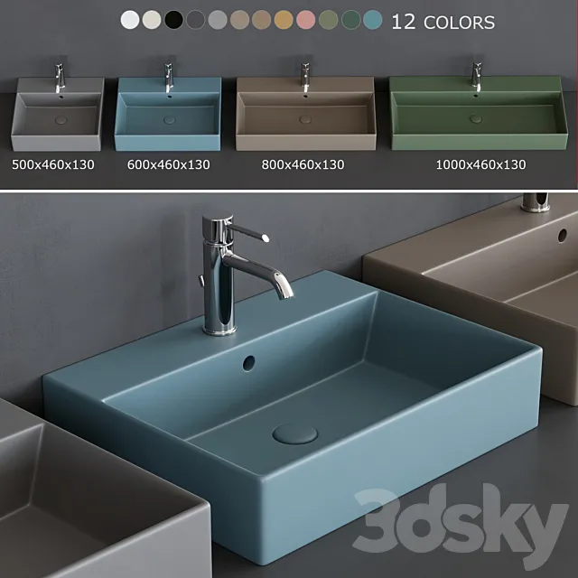 Ceramica Cielo Smile Wash Basin 3D Model