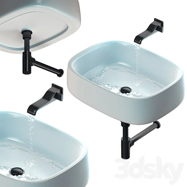 ceramicaflamina washbasin 3DModel
