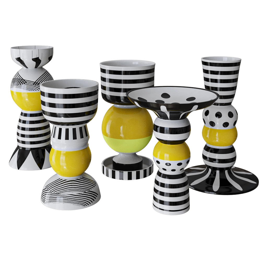 Ceramum - Candlestick "Memphis" 3D Model