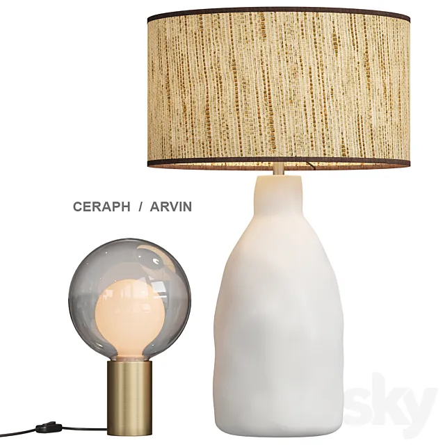 Ceraph _ Arvin table lamp 3D Model