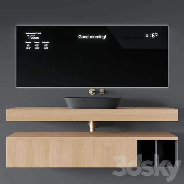 Cerasa NEROLAB and Smart mirror 3D Model