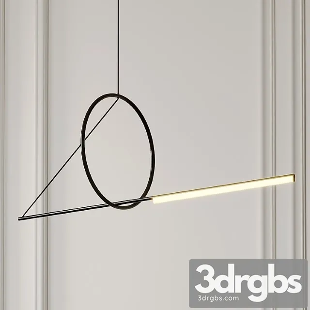 Cercle Et Trait Linear Suspension By Cvl Luminaires 3D Model Free