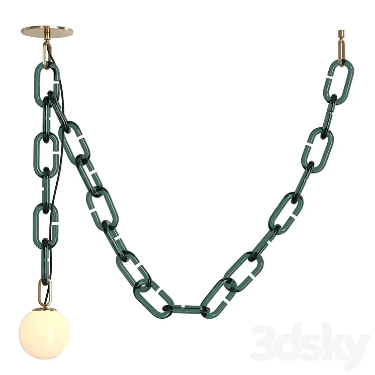 Cerine Swagged Pendant 3D Model Free